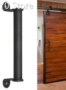 2Pcs Black Carbon Steel Sliding Barn Door Pull Handle for Sl