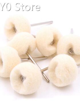 5Pcs 2.35mm/3mm Shank Fine Wool Finishing Ball Wheels Buffin