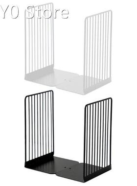 1 Pair Bookend Book Stand Support Simple Iron Desktop Non Sl
