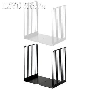1 Pair Bookend Book Stand Support Simple Iron Desktop Non Sl