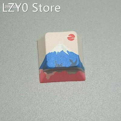 1PC DIY PBT Dye Subbed Sculpture Mount Fuji Keycap R4 Height