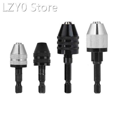 4 pcs Keyless Drill Chuck 6.5mm Hex Shank Electric Screwdriv