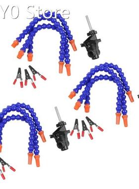 3X Bench Vise Table Clamp Soldering Station with 9Pc Flexibl