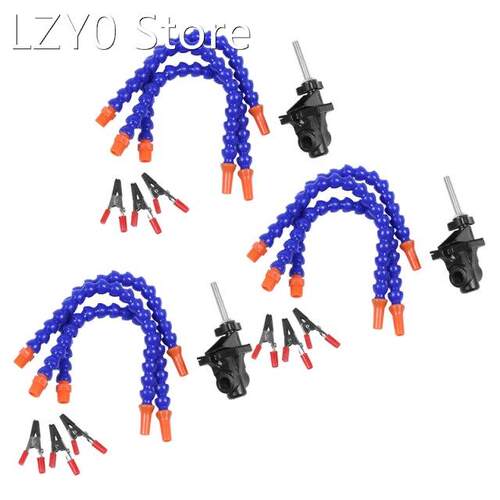 3X Bench Vise Table Clamp Soldering Station with 9Pc Flexibl