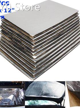 12/24Pcs 10mm Thickness Car Sound Mat Proofing Deadener Heat