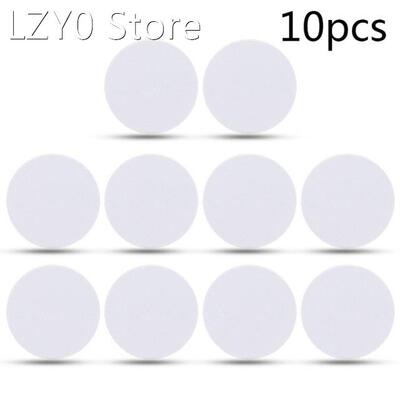 10pcs 25mm Waterproof Coin Shape Cards Rewritable Blank Whit