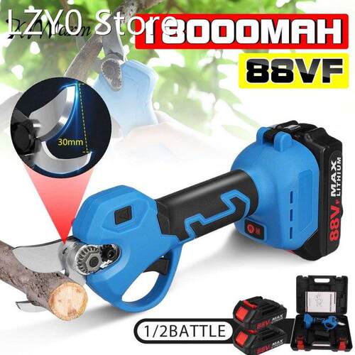 88V 30mm Cordless Pruner Electric Pruning Shear With 18000mA