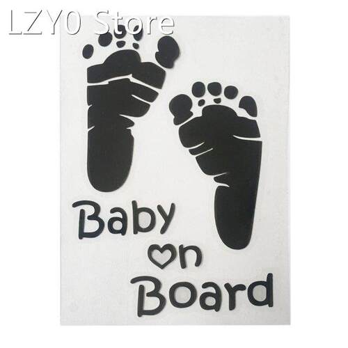 17cm x 15cm Fashion Lovely 3D Baby On Board Sign Plate Warni