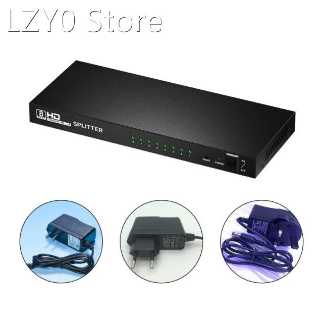 One-to-eight HDMI Splitter 1080p Tv Splitter with 8 Ports on