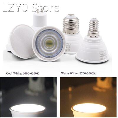 led bulb MR16 GU10 E27 E14 6W COB LED spotlight 220VAC cool
