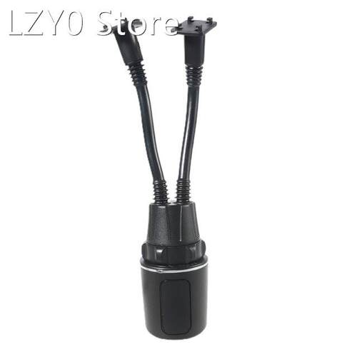 2in1 Car Cup Dual Phone Holder Car Flexible Gooseneck Cellph