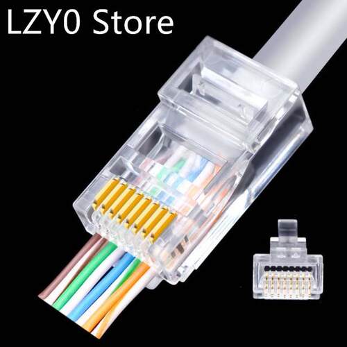 100PCS Cat5E RJ45 8P8C Modular Socket for CAT5 LAN Network H