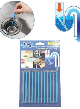 12Pcs/set Sani Sticks Practical Pipeline Bathtub Decontamin