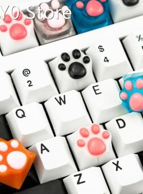 Keycap Games Backlit Cat Paw DIY Star Key Cap Mechanical Key