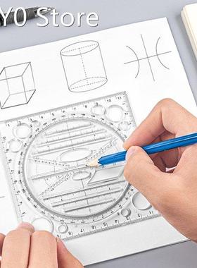 1pc Circle Template Ruler Drawing Rulers Angle And Circle Ma