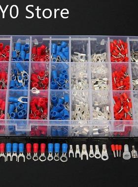 1000Pcs 24Types Electrical Cable Wire Crimp Terminals Kit C