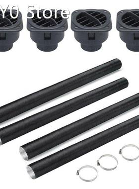Tube With Clip And SquareWarm Air Outlet Exhaust Hose Automo