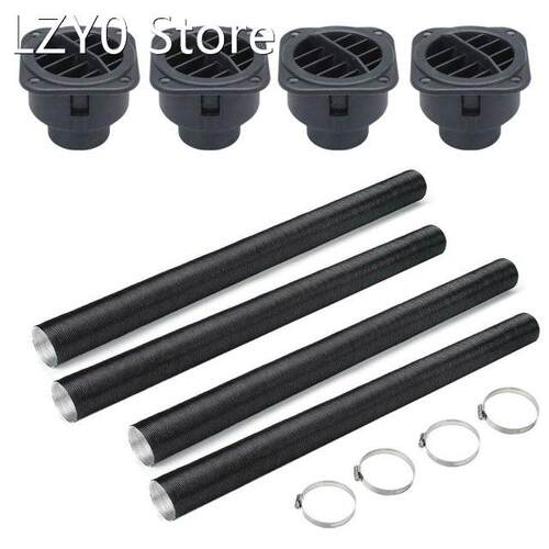 Tube With Clip And SquareWarm Air Outlet Exhaust Hose Automo