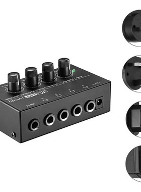 HA400 4 Channels Mini Stereo Headphone Amplifier with Power