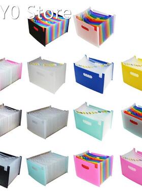 1Pc Multi-layer A4 Document Standing Accordions File Folder