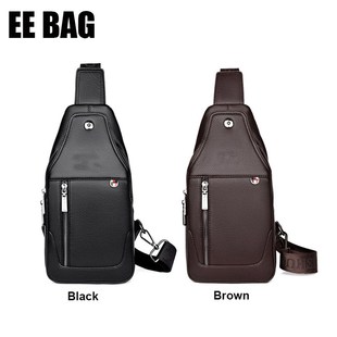 Chest Bag Messenger Bag Leather Men Chest Bag Vintage Cross