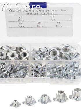 90PCS/BOX M3 M4 M5 M6 M8 Zinc Alloy Thread for Wood Insert N