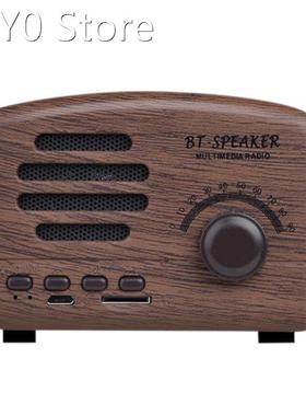 Retro Bluetooth Speaker-Greadio Walnut Wooden FM Radio with