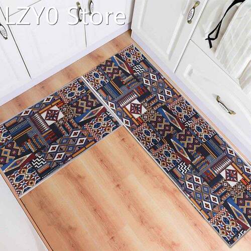 2PCS Kitchen Mat Anti-slip Modern Area Rugs Living Room Balc