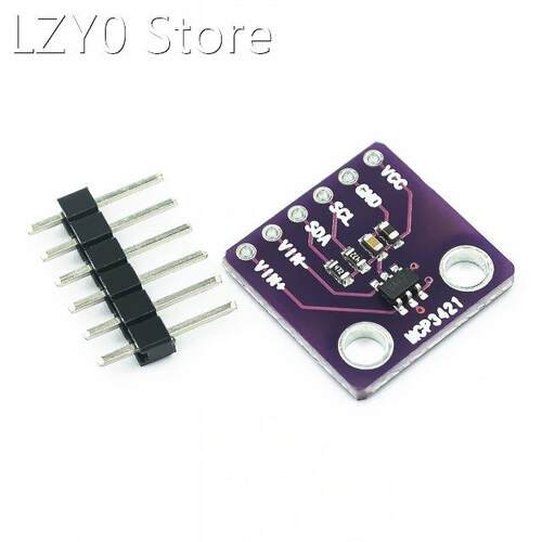 MCP3421 I2C SOT23-6 delta-sigma ADC Evaluation Module Board