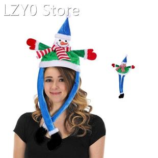 Party Novelty Christmas Moving Hat Ear Funny Snowman Santa