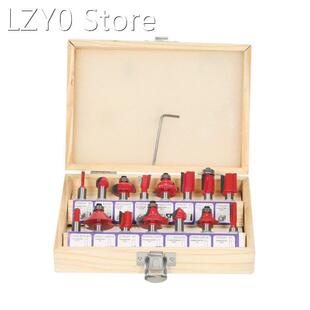15PCS Milling Cutter Router Bit Set 8mm Shank Mill Woodworki