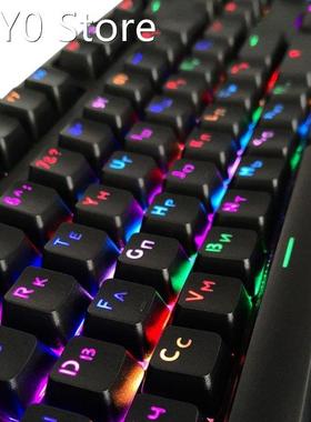 104 Keyscaps ABS Russian/PBT English Languag Keycaps Variety