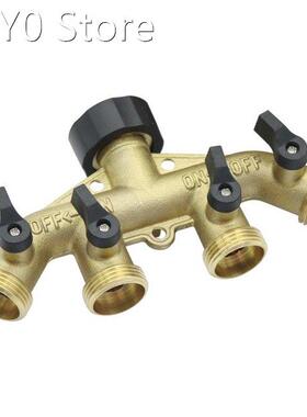 Brass European/American Standard 3/4” Thread 4-Way Hos