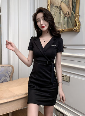 夏新款高端职业洋装收腰足疗店女技师衣服气质性感美容师工作服