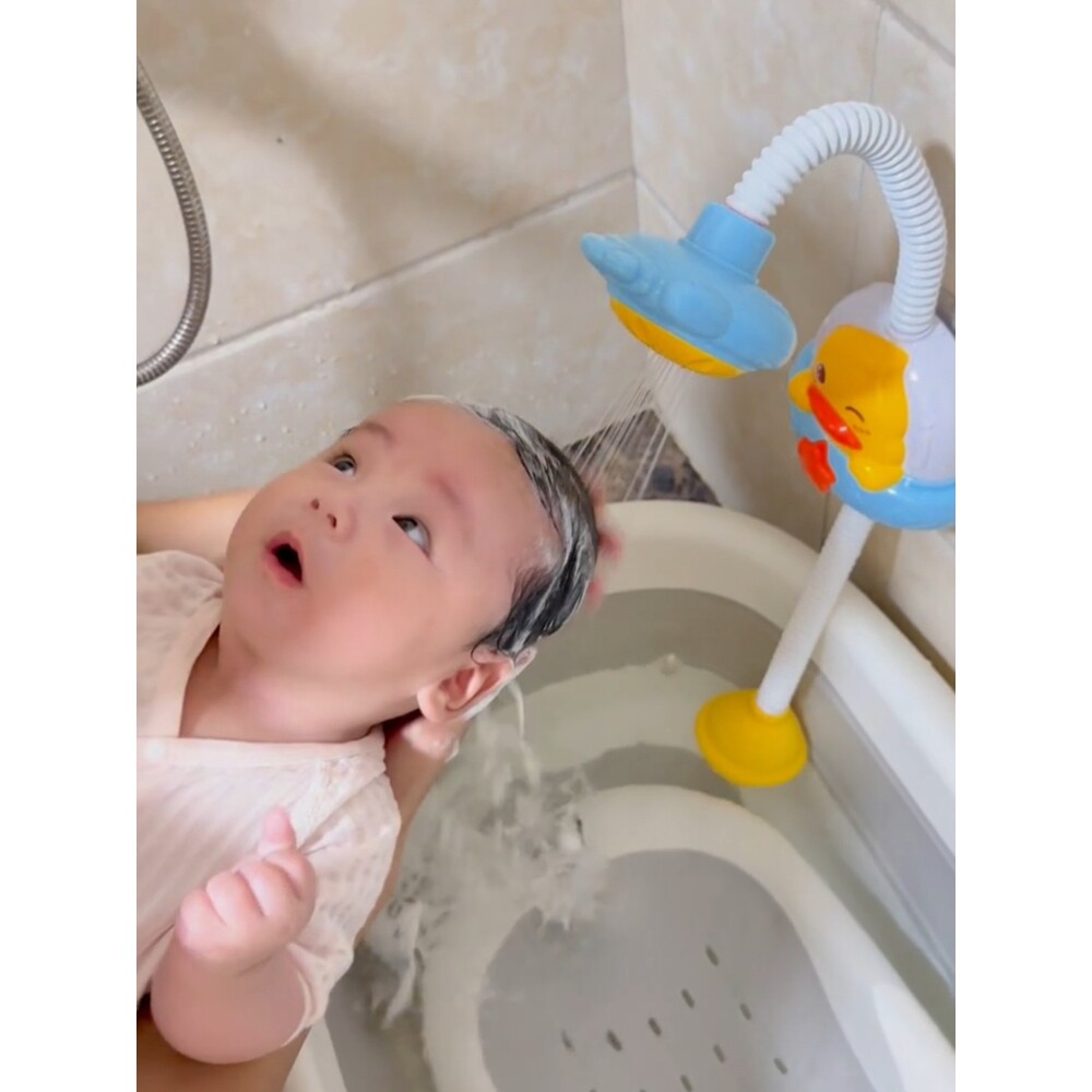 宝宝花洒婴儿儿童洗澡戏水玩具电动喷水淋浴喷头玩水哄娃神器礼物