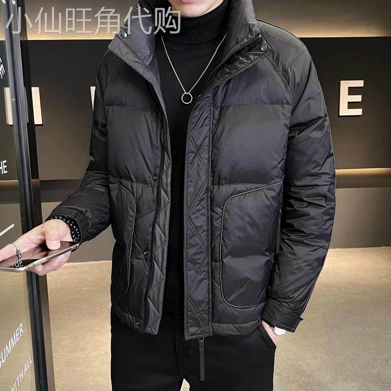 高端冬季立领羽绒服男轻薄2025新款潮流帅气加厚保暖冬装男士外套