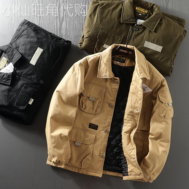 VIRRI CIAGA！阿美咔叽~怀旧风潮！工装外套男士春秋加厚宽松夹克