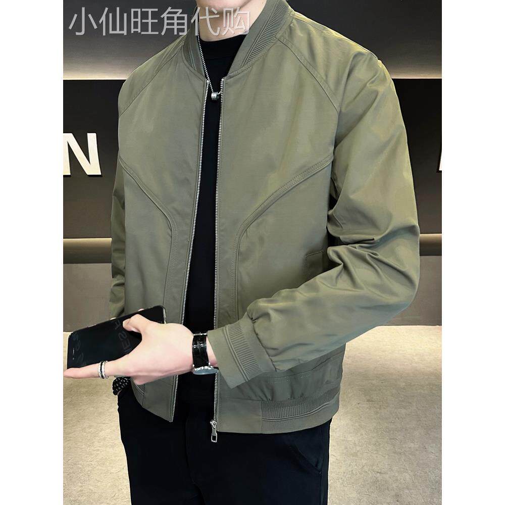 高档休闲棒球服外套男士春秋款2025新款爆款潮流秋季薄款夹克男款