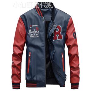 真皮皮衣皮夹克男装休闲外套立领棒球服秋冬新款潮男绵羊皮机车服