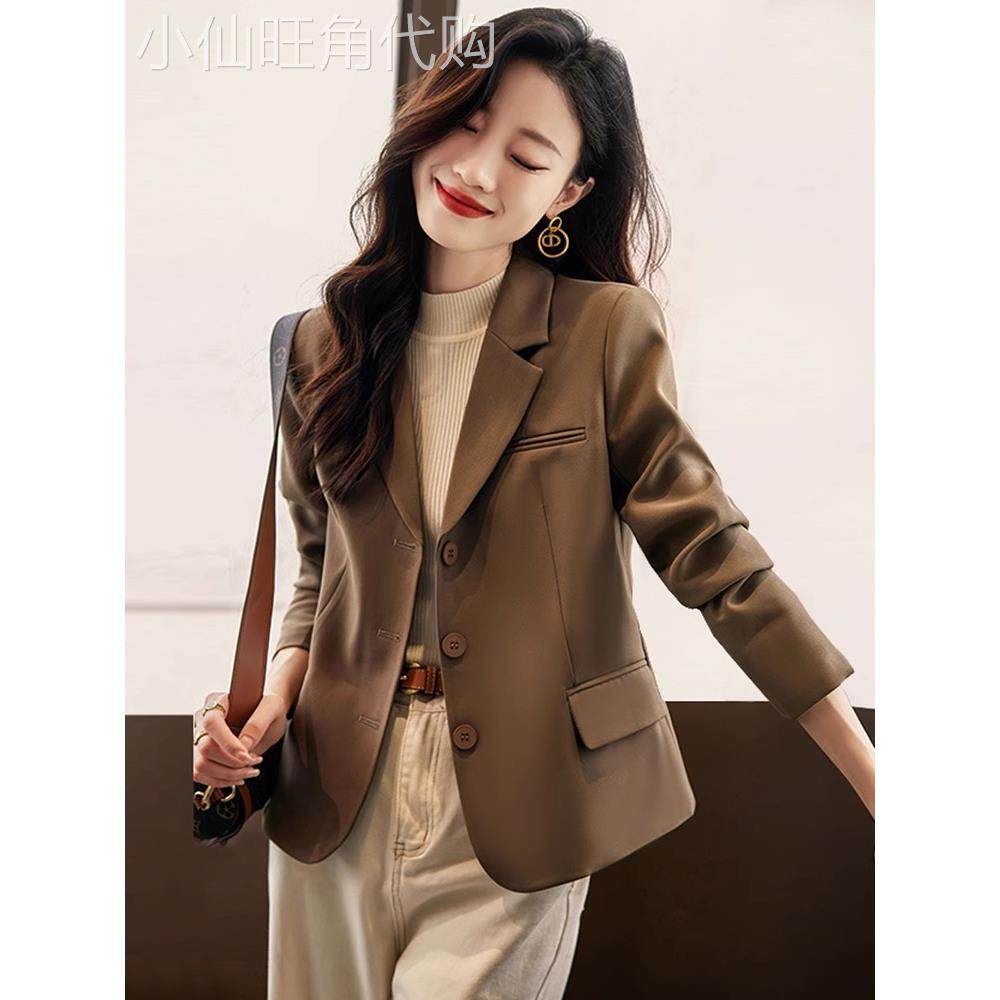西装外套女2025新款春秋爆款小个子高级感女士休闲短款小西服秋季