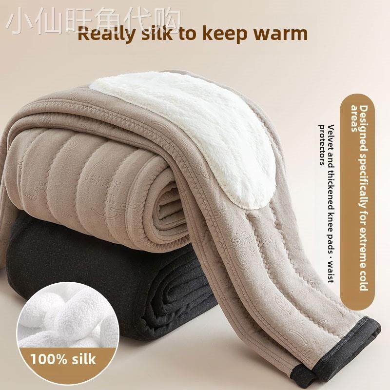 男士保暖裤加绒加厚秋裤冬季高腰大码棉裤东北特厚抗寒内穿打底裤