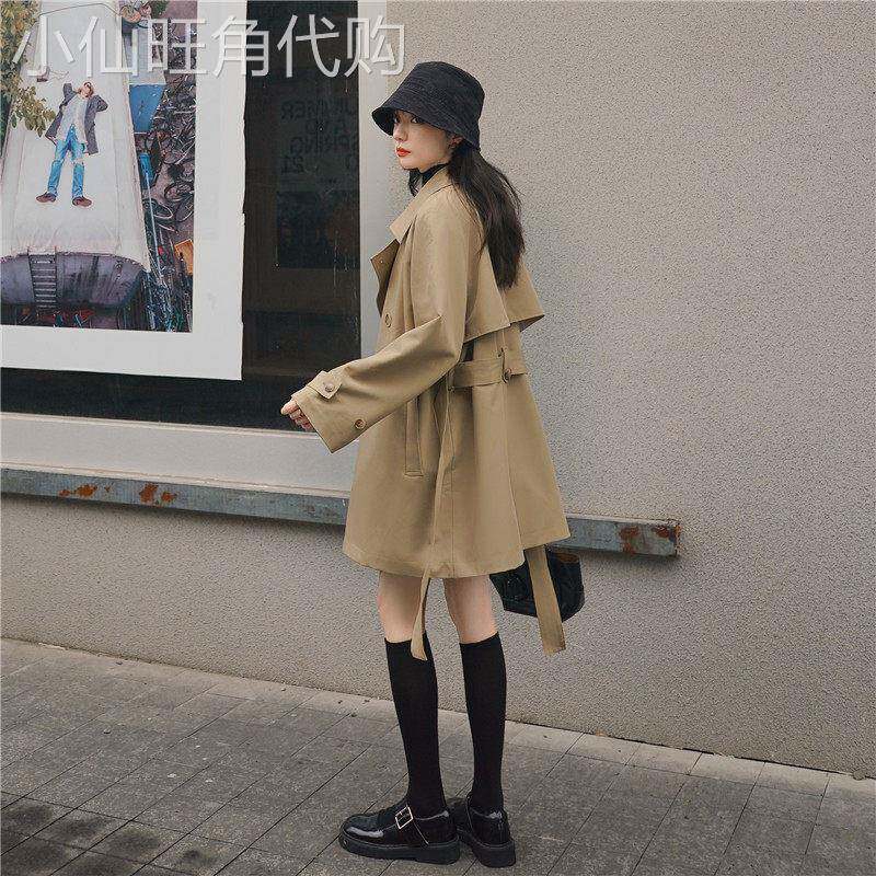 韩系chic卡其色风衣外套女春秋2026新款短款小个子高级感英伦风