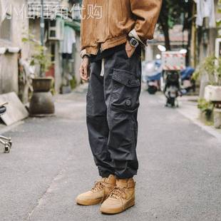 Madness Mdns Wruei美式潮牌2025秋季宽松多口袋休闲束脚裤工装裤