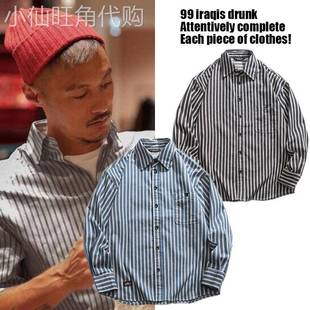 MADNESS MDNS WRUEI SHIRT 余文乐长袖衬衫男潮牌休闲条纹衬衣