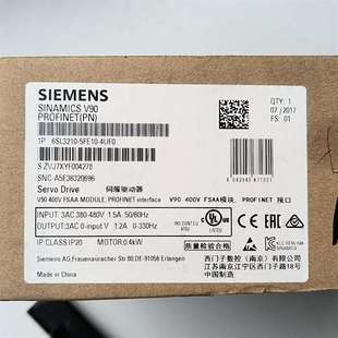 议价西门子 400瓦 V90伺服驱动器