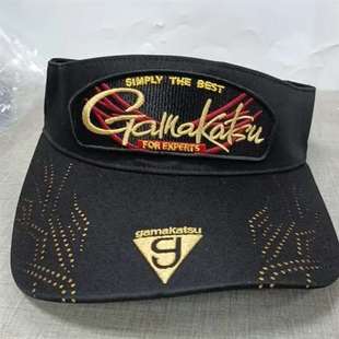 议价Gamakatsu伽玛卡兹黑色钓鱼帽子路亚帽空顶