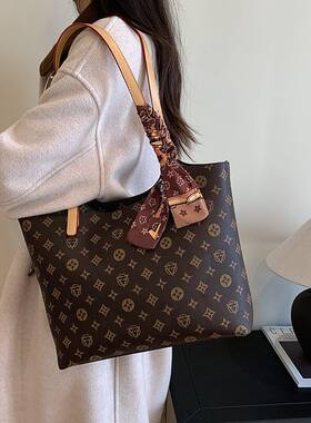 路易CITEX LV官方旗舰店大包包女2025新款复古老花托特包女大容量