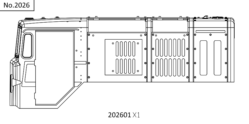 CROSSRC BC8 车头主体2026 2027  CS-97400504