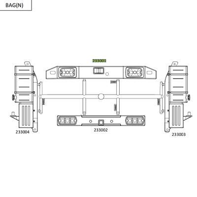 CROSSRC  NT4前后杠 工具箱模  CS-952330