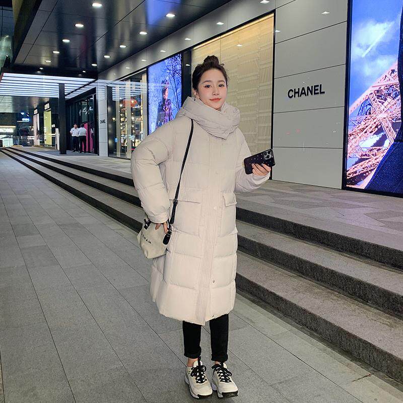 新款小个子羽绒棉服女2025年冬季韩版时尚加厚中长款连帽棉袄外套